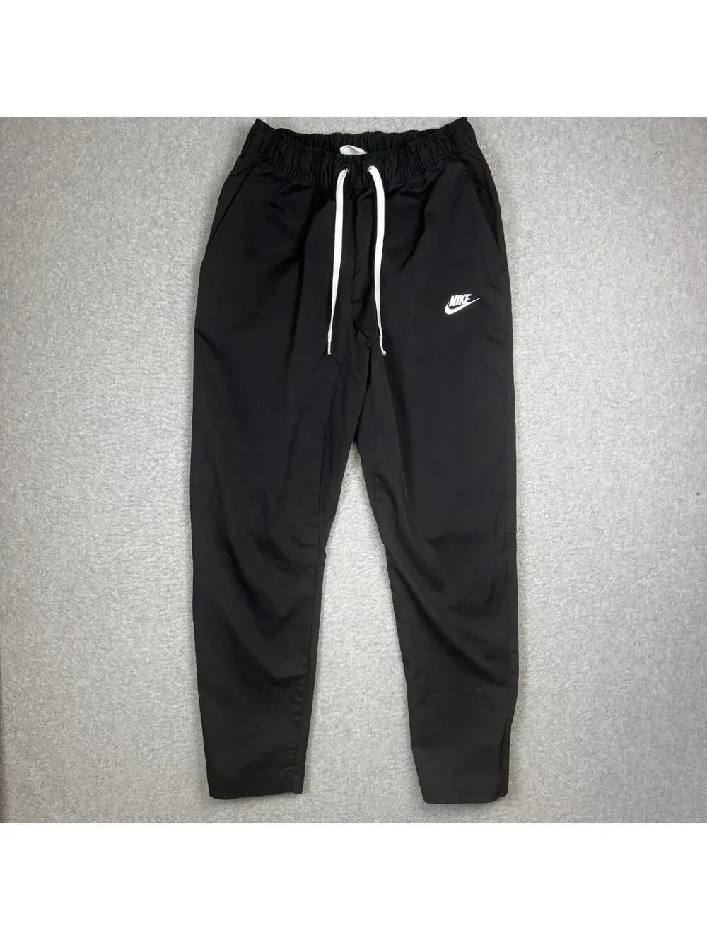 Nike Men's Size Small Black Ankle Length Jogger Pants Drawstring Athleisure